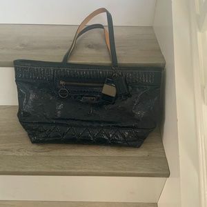 Navy Coach handbag